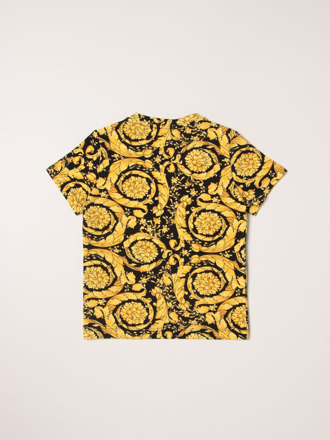 Versace Young cotton T-shirt with baroque print