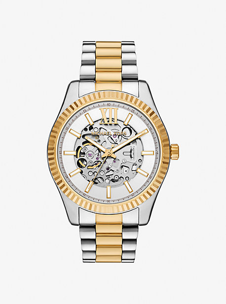 Oversized Lexington Two-Tone Watch