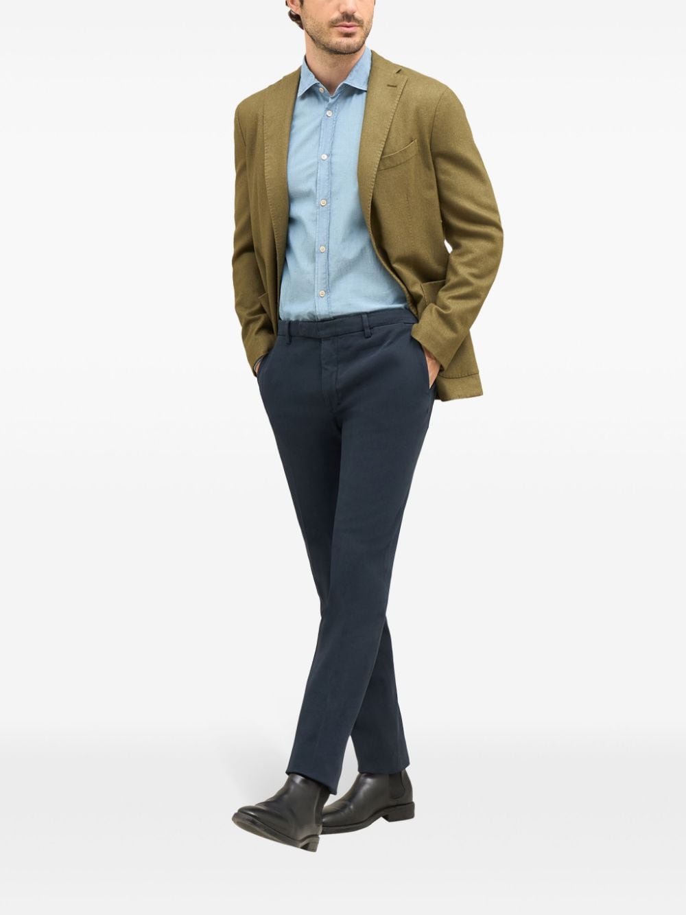 Peak-lapels single-breasted blazer - Pink