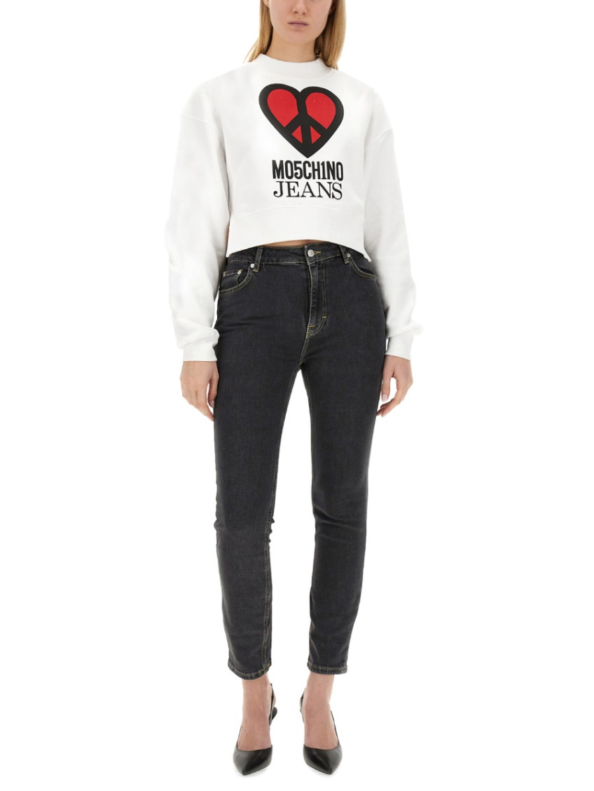 Black Skinny Mid Rise Jeans