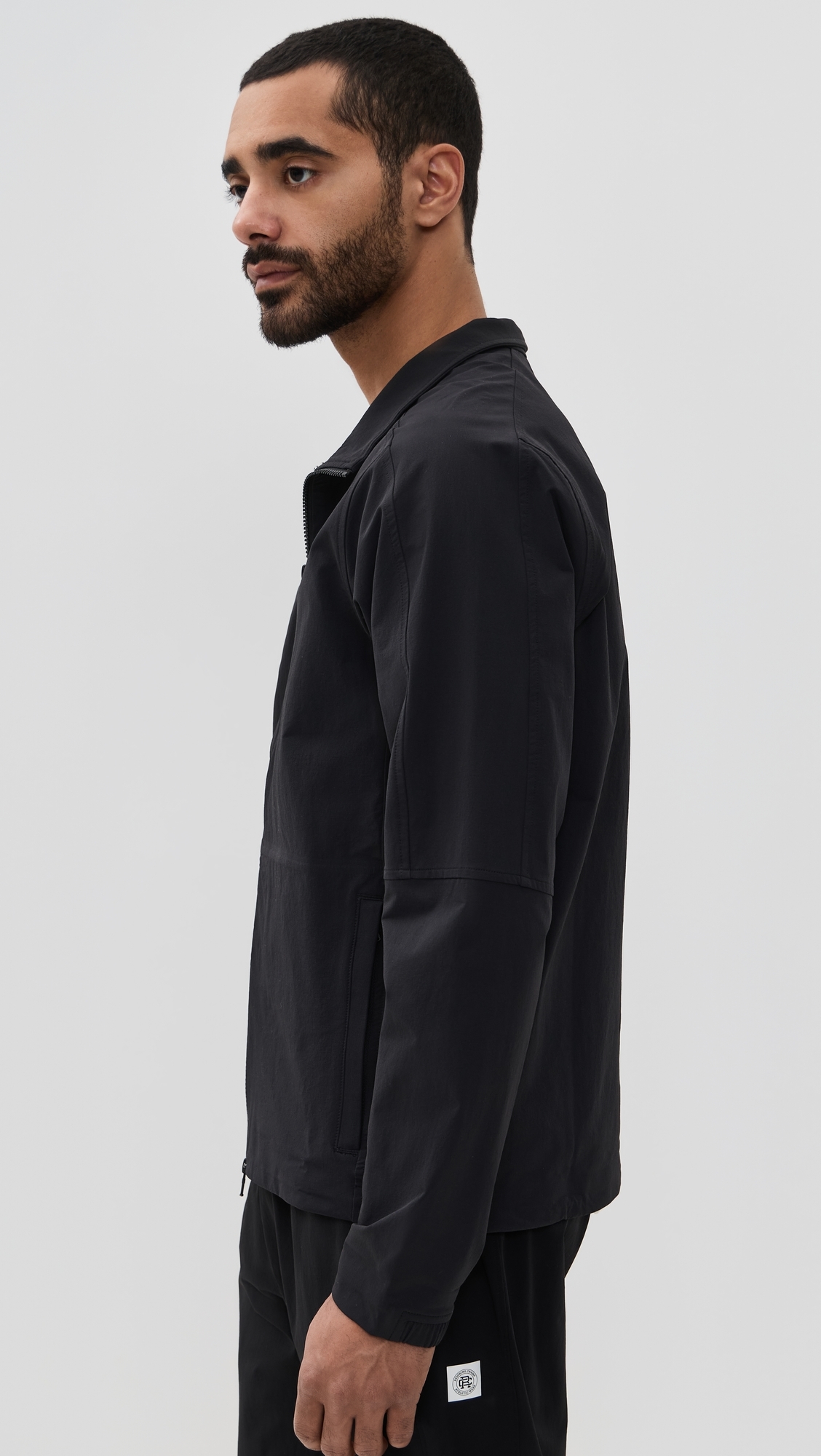 Reigning Champ Nylon Oxford Team Jacket Black