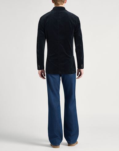 Man Blazer Midnight blue Size L Cotton, Elastane