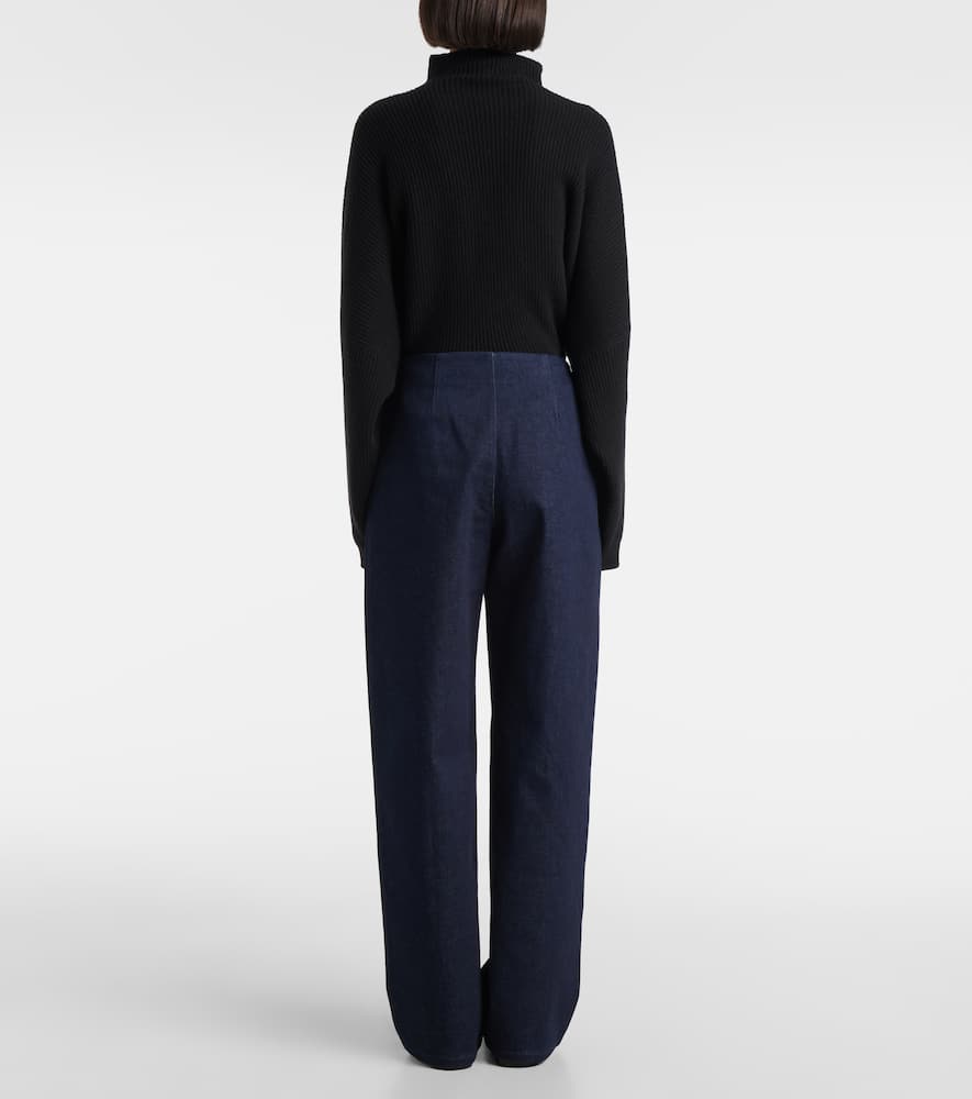 Jagger denim straight pants