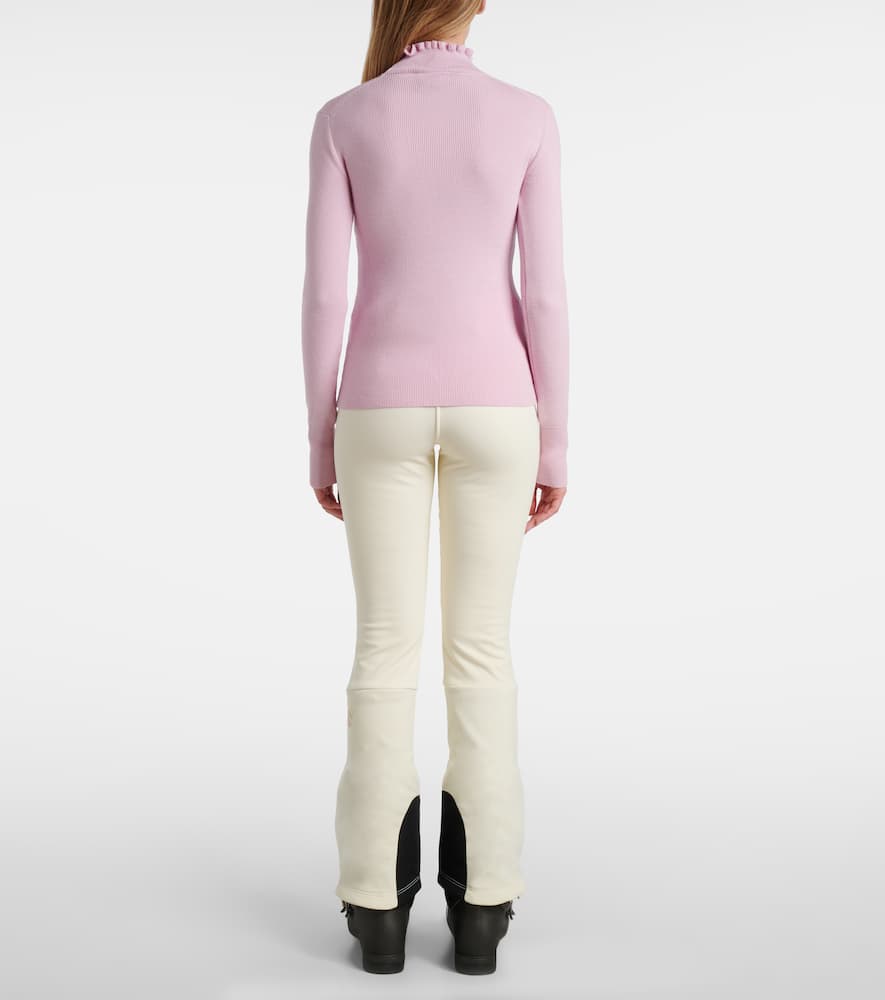 Kitz ribbed-knit wool-blend ski top