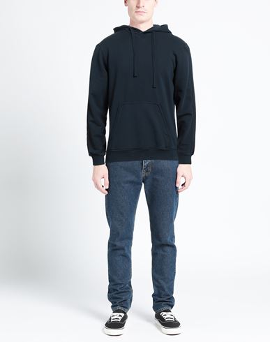Man Sweatshirt Navy Size XXXL Cotton, Elastane