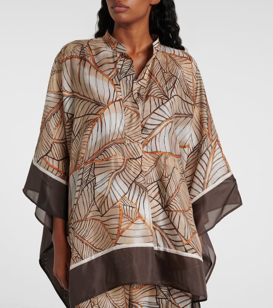 Printed silk shirt