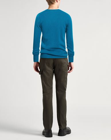 Man Sweater Turquoise Size 36 Lambswool