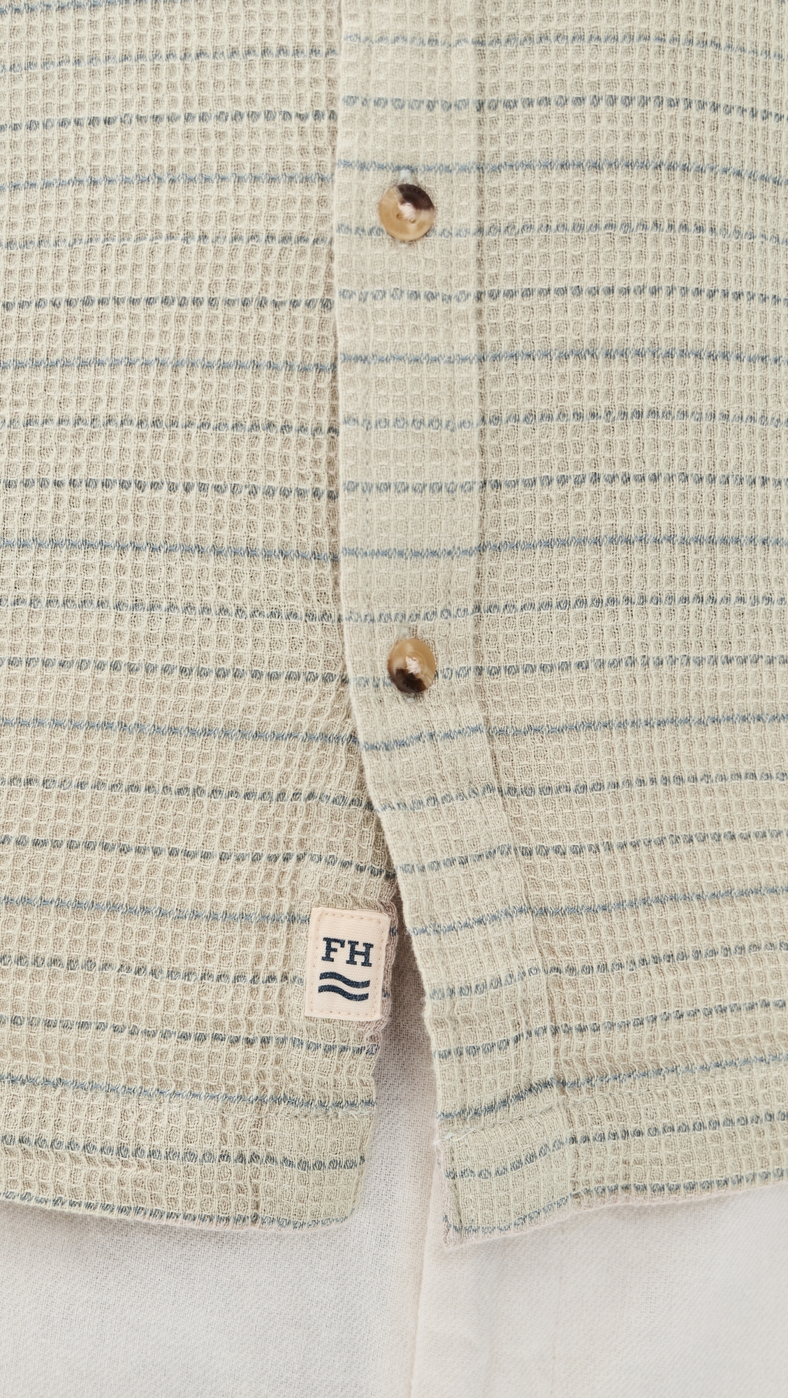 Oasis Textured Shirt Beachwood Stripe