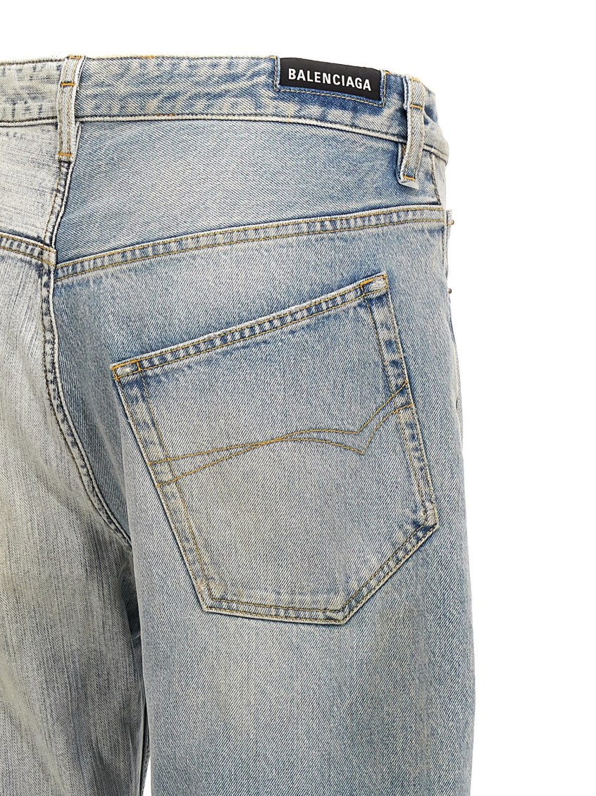 Two-tone Denim Fifty-fifty Jeans