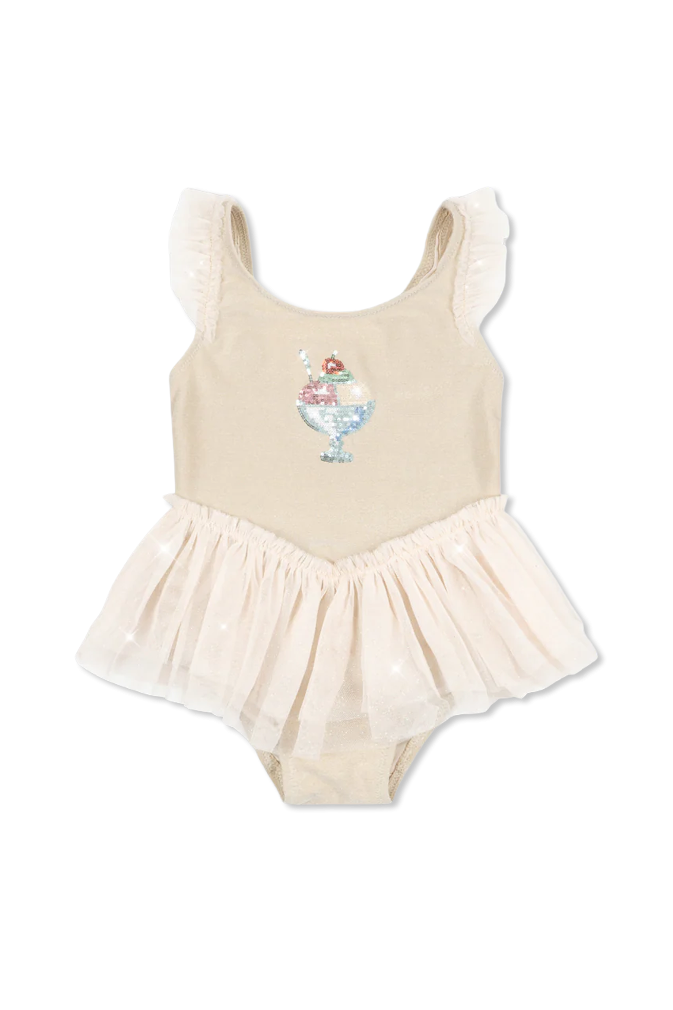 One-piece Swimsuit "Amandine", Unisex, Cream