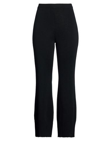 Woman Pants Black Size 8 Merino Wool, Acrylic