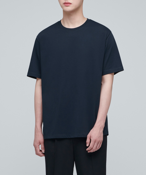 SuPima Basic Crew Neck Short-Sleeved T-shirt