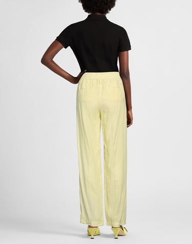 Woman Pants Pastel yellow