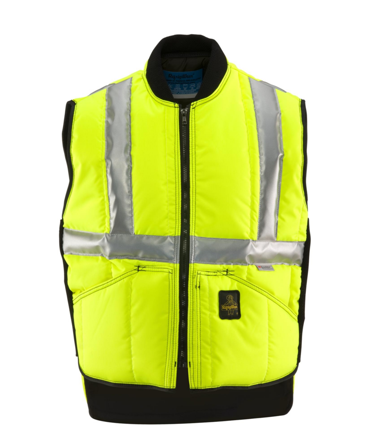 Men's HiVis Iron-Tuff Vest - Extreme Cold Protection, High-Visibility, Water-Repellent, Durable Workwear - Lime