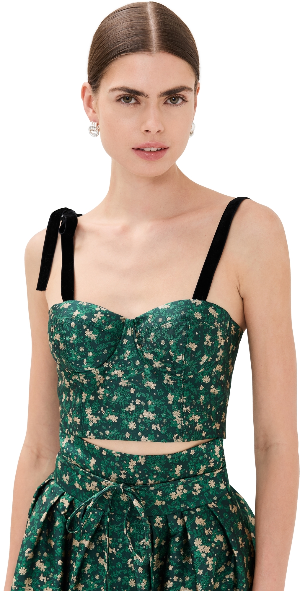 Bustino Top Dark Green