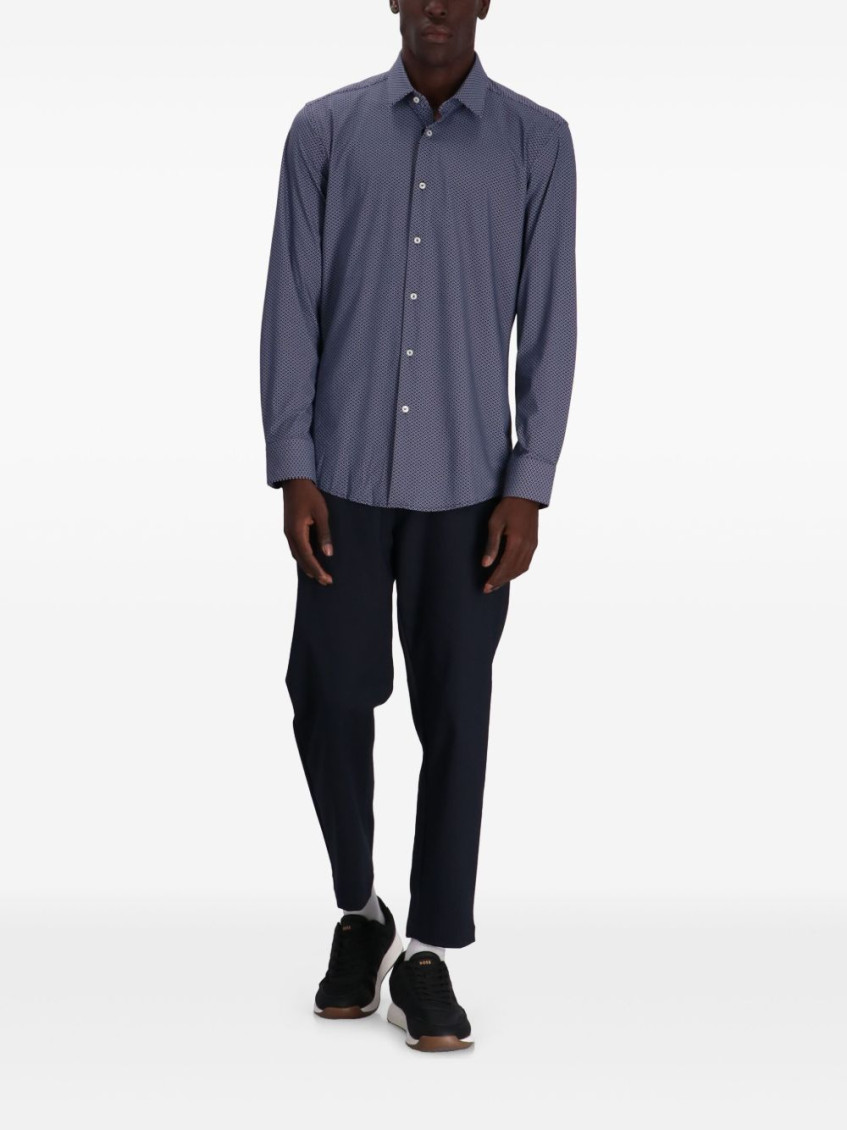 Blue Printed Shirt