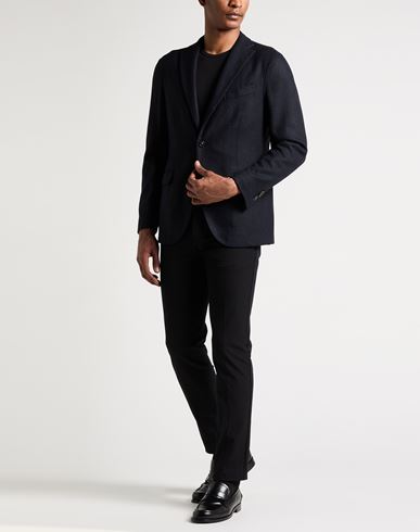 Man Blazer Navy Size 38 Wool, Polyamide