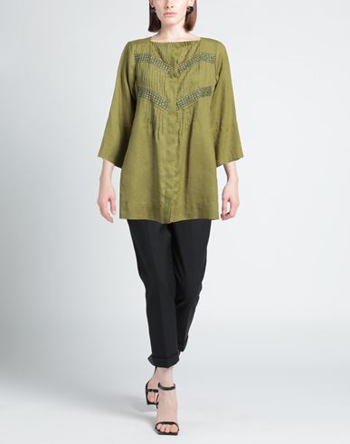 Nenè Woman Shirt Green Size 0 Linen