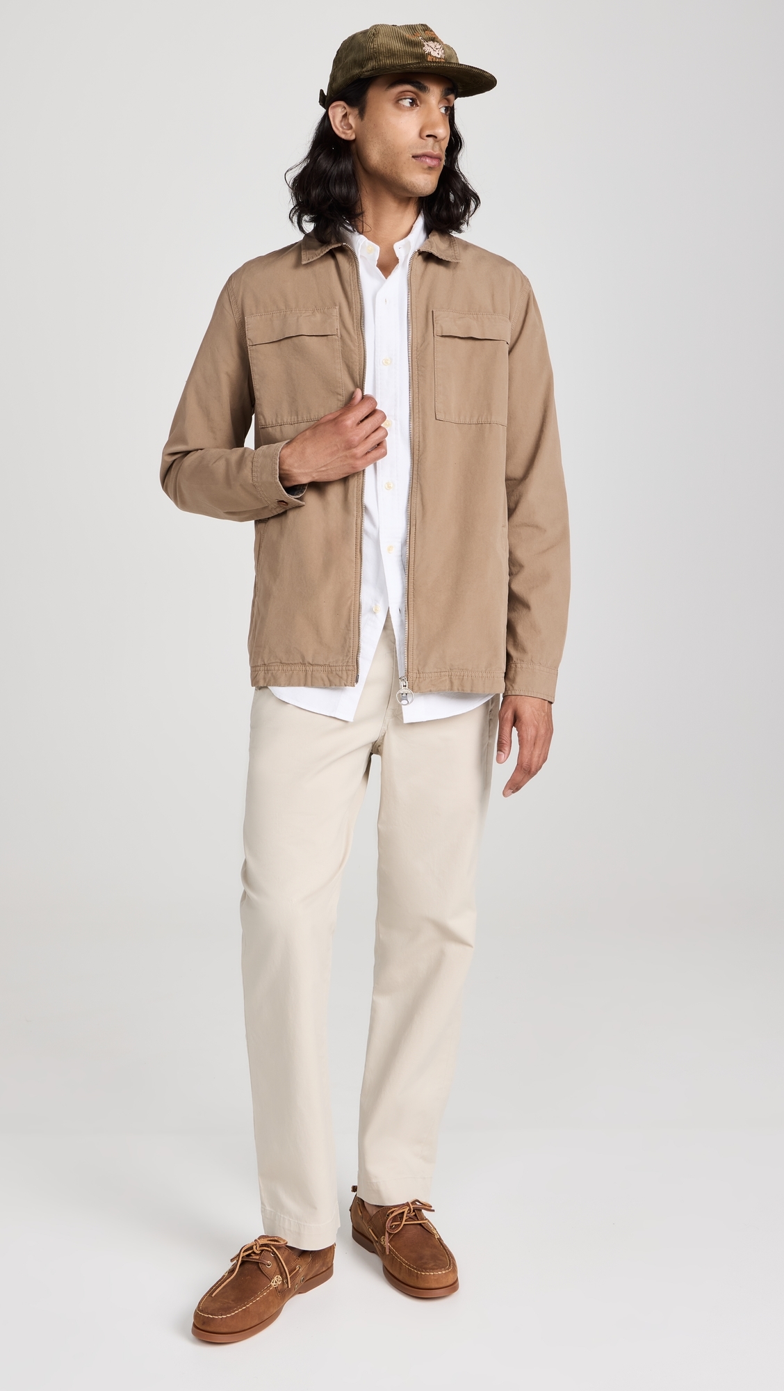 Straight Fit Washed Stretch Chino Pants Classic Stone