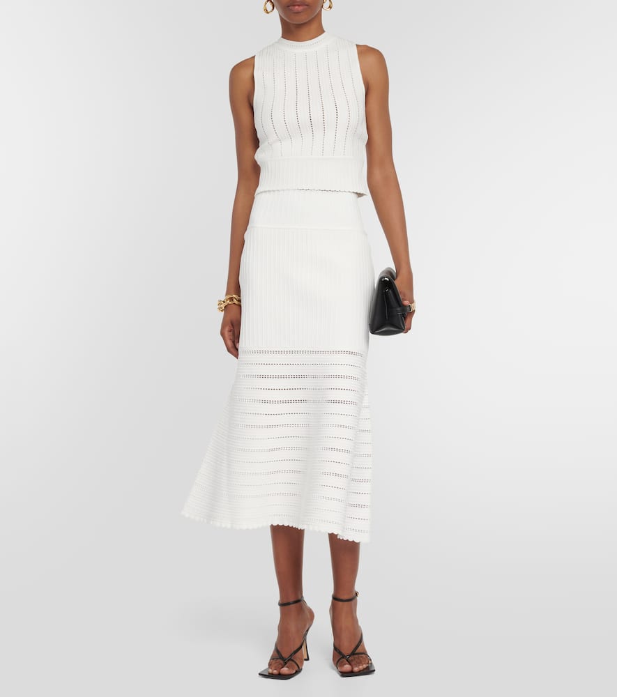 Victoria Beckham High-Rise-Midirock