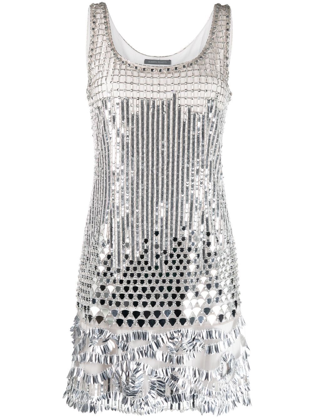 Sequin-embellished minidress - Grey