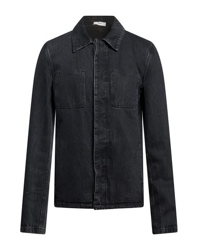 Man Denim outerwear Charcoal Size L Cotton