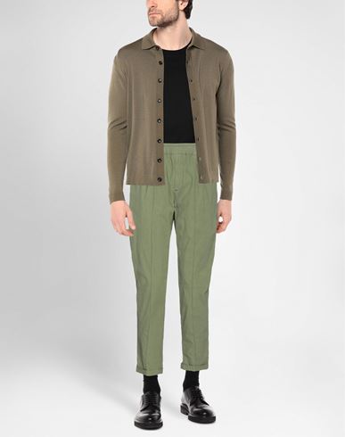 Man Pants Military green Size 32 Cotton, Polyamide, Elastane