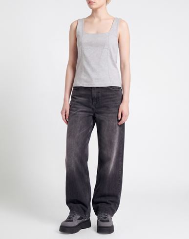 Woman Tank top Grey Size S Viscose, Cotton, Polyester, Polyamide