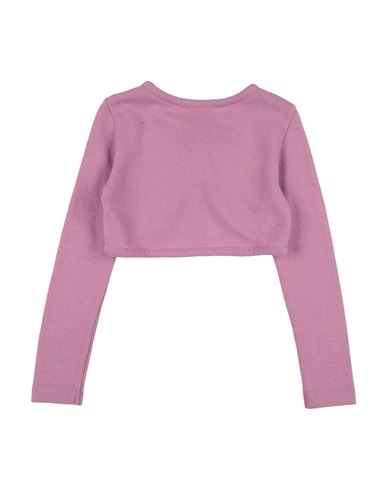 Kid Girl Wrap cardigans Mauve Size 10 Wool, Viscose, Polyamide, Cashmere