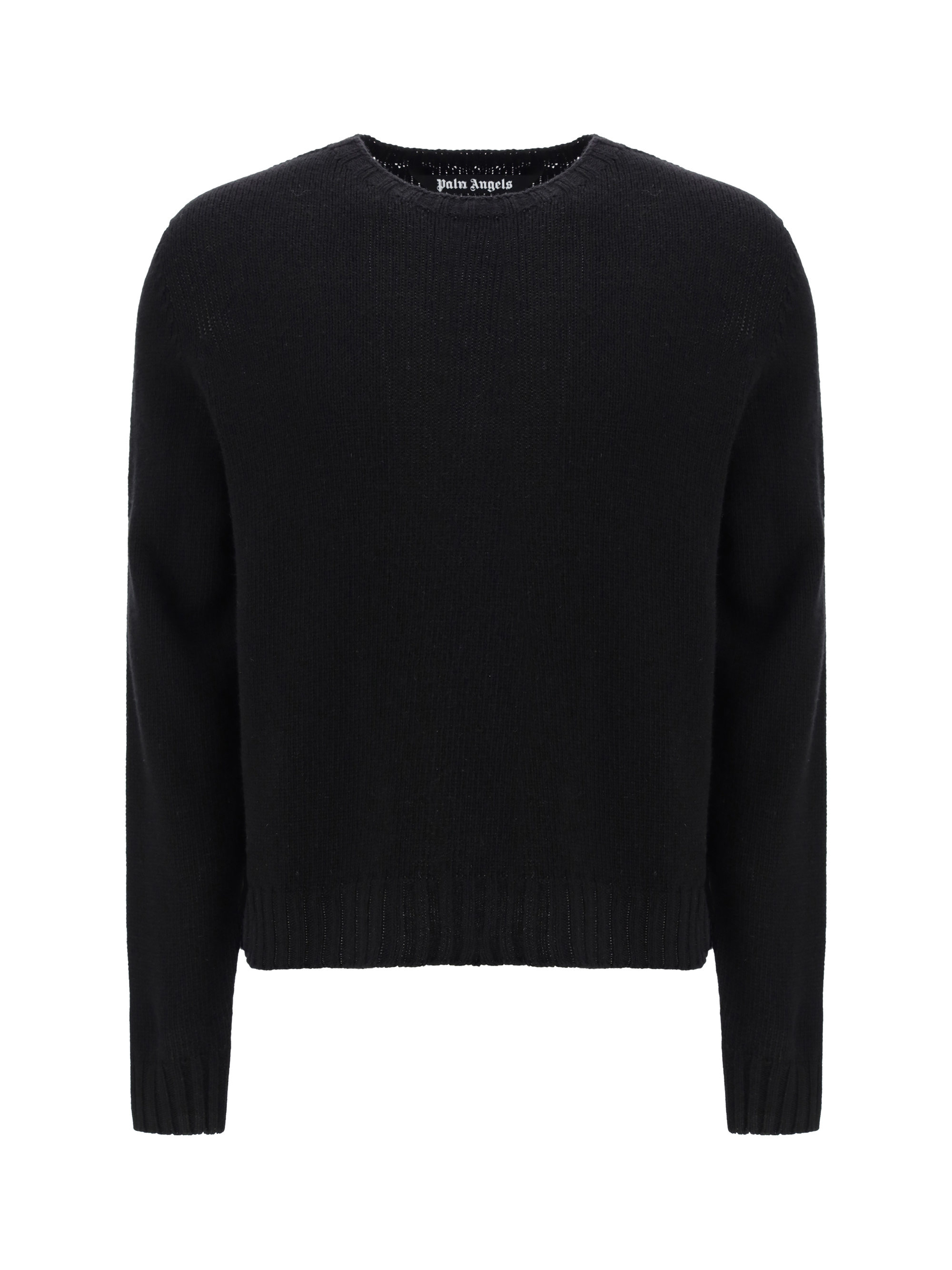 Curved-logo jumper