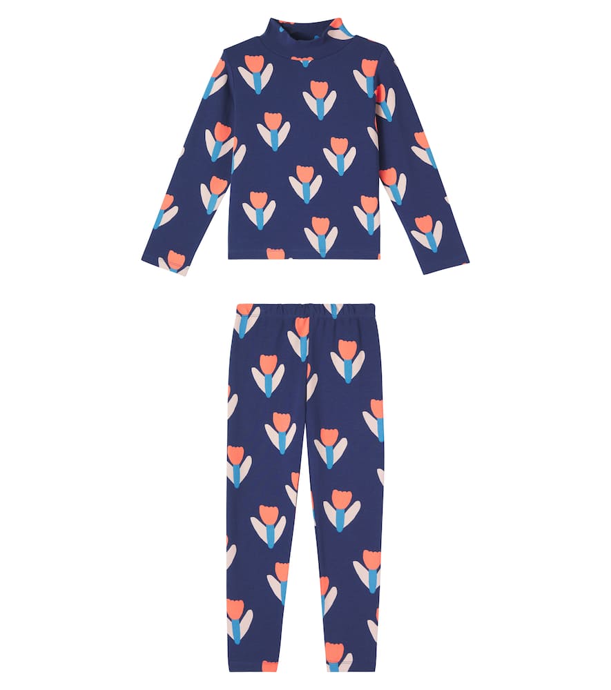 Tulip printed sweatshirt and pants