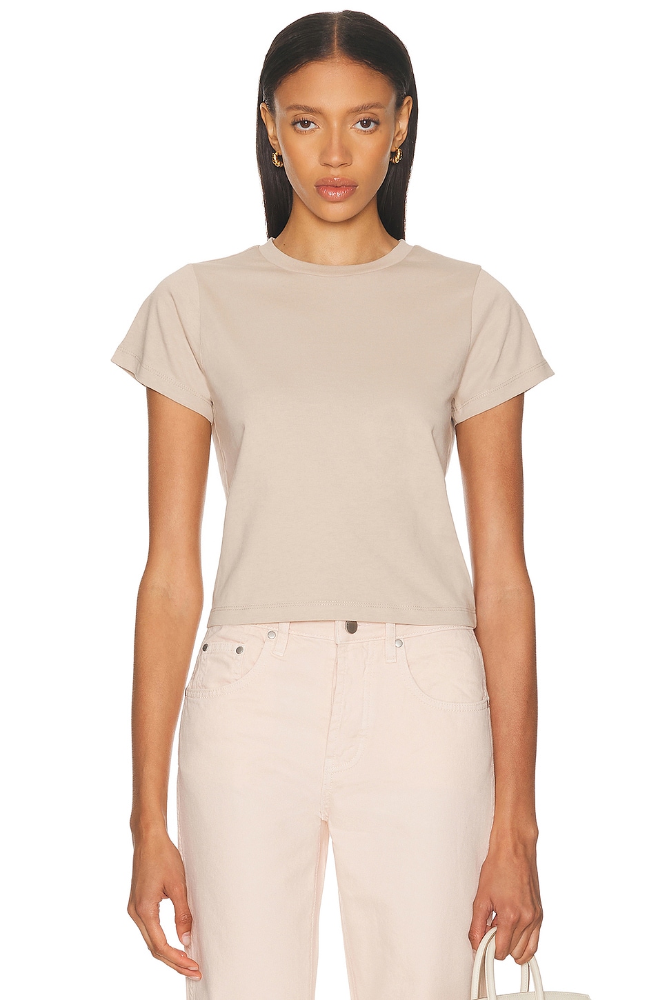 RENGGLI Crop Tee in Bone - White.  XXL also in