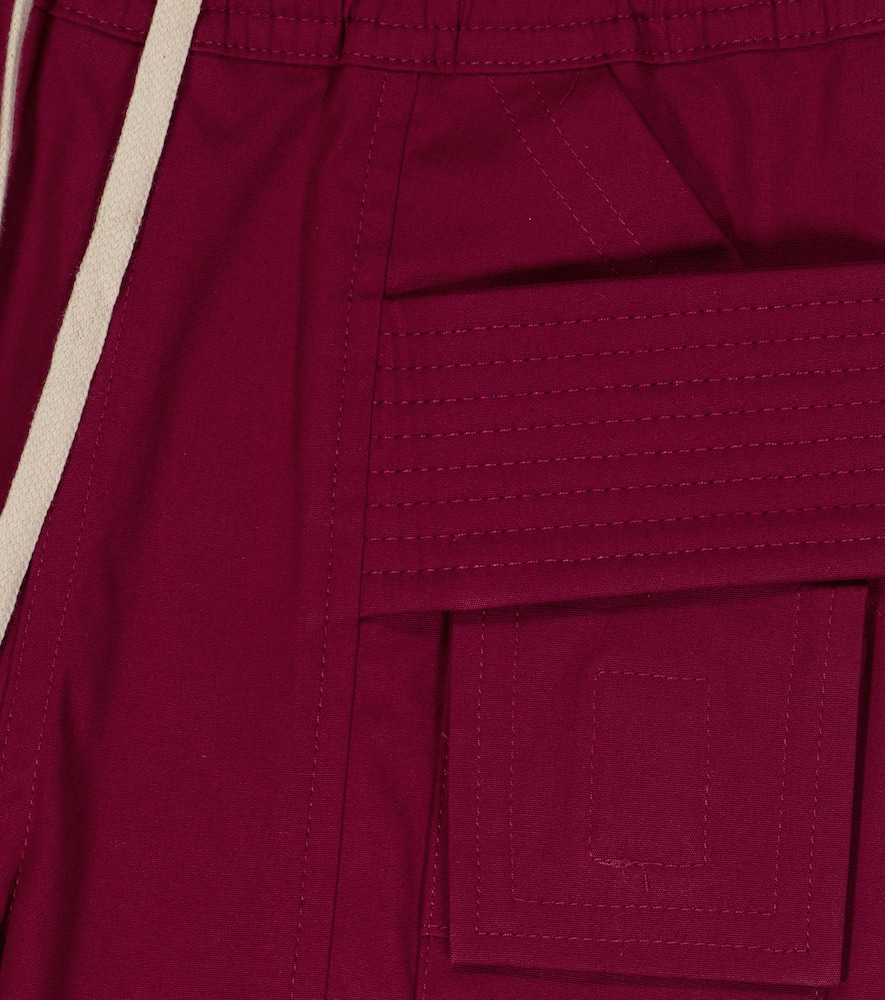 Rick Owens Kids Bermuda cargo cotton shorts