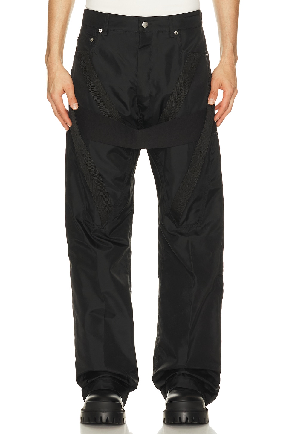 Rick Owens Megastrapped Geth Jeans in Black