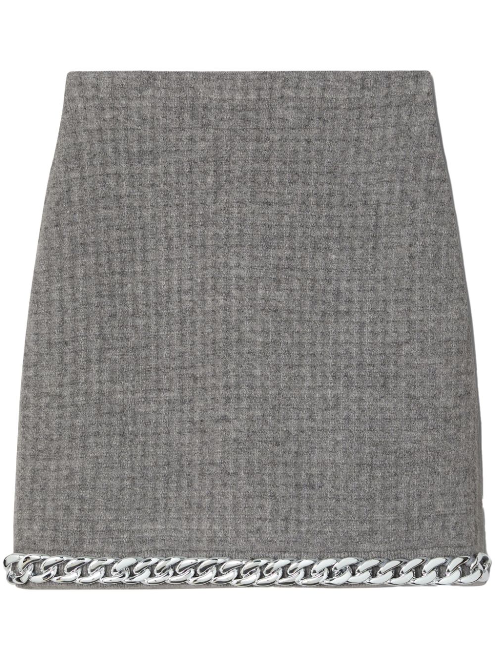 Chain-detail mini skirt - Grey