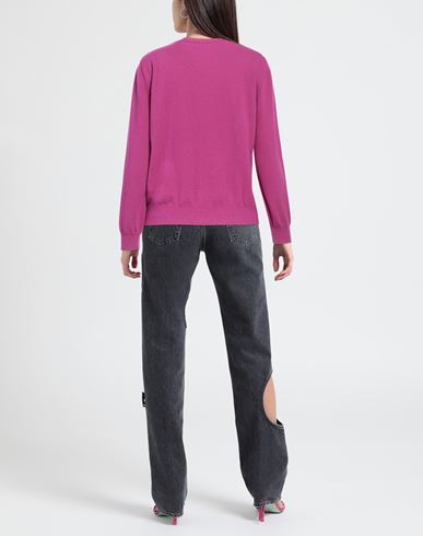Woman Sweater Fuchsia Size XL Wool, Cashmere