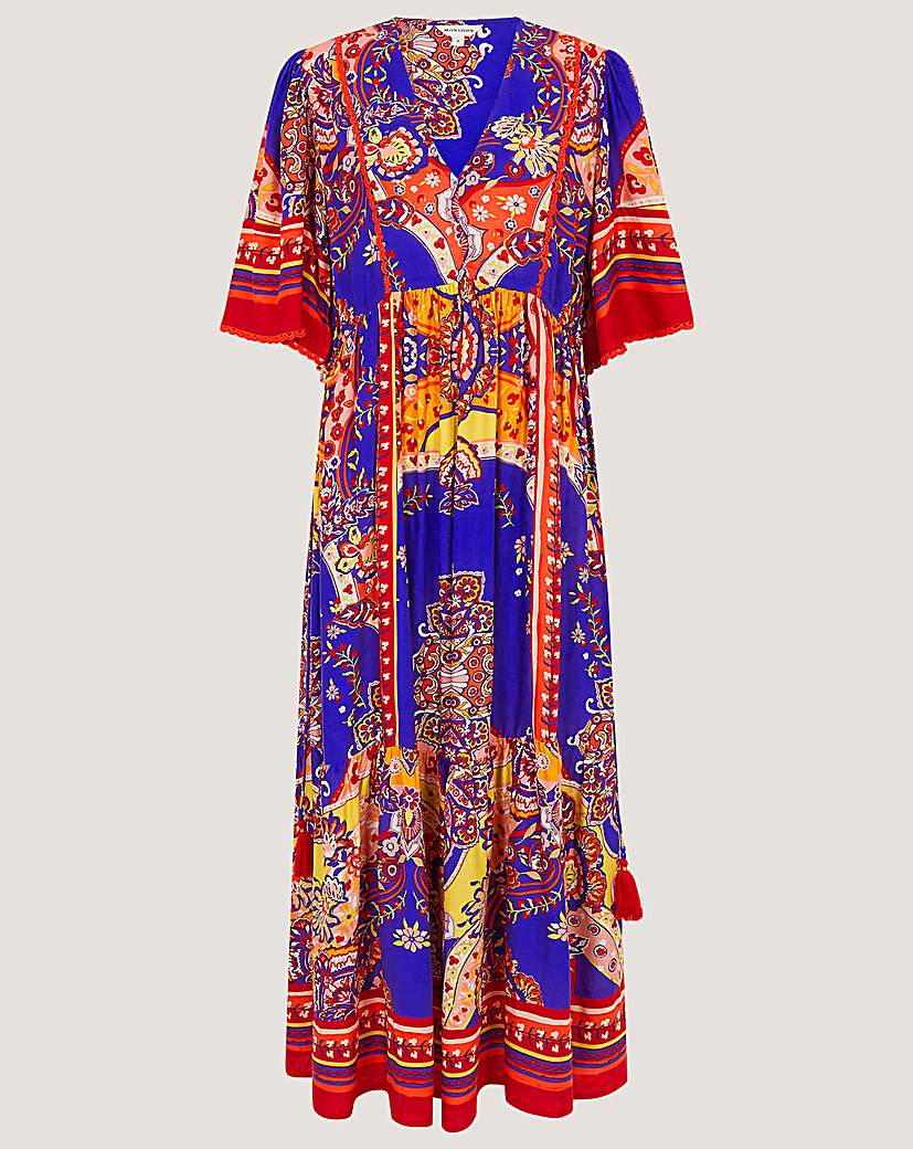 Monsoon Padma Printed Midi Dre