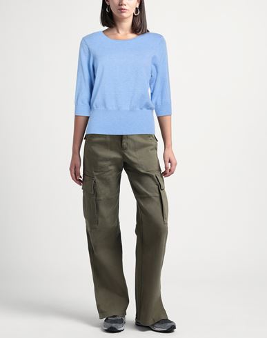 Woman Sweater Light blue Size L Cashmere, Polyethylene
