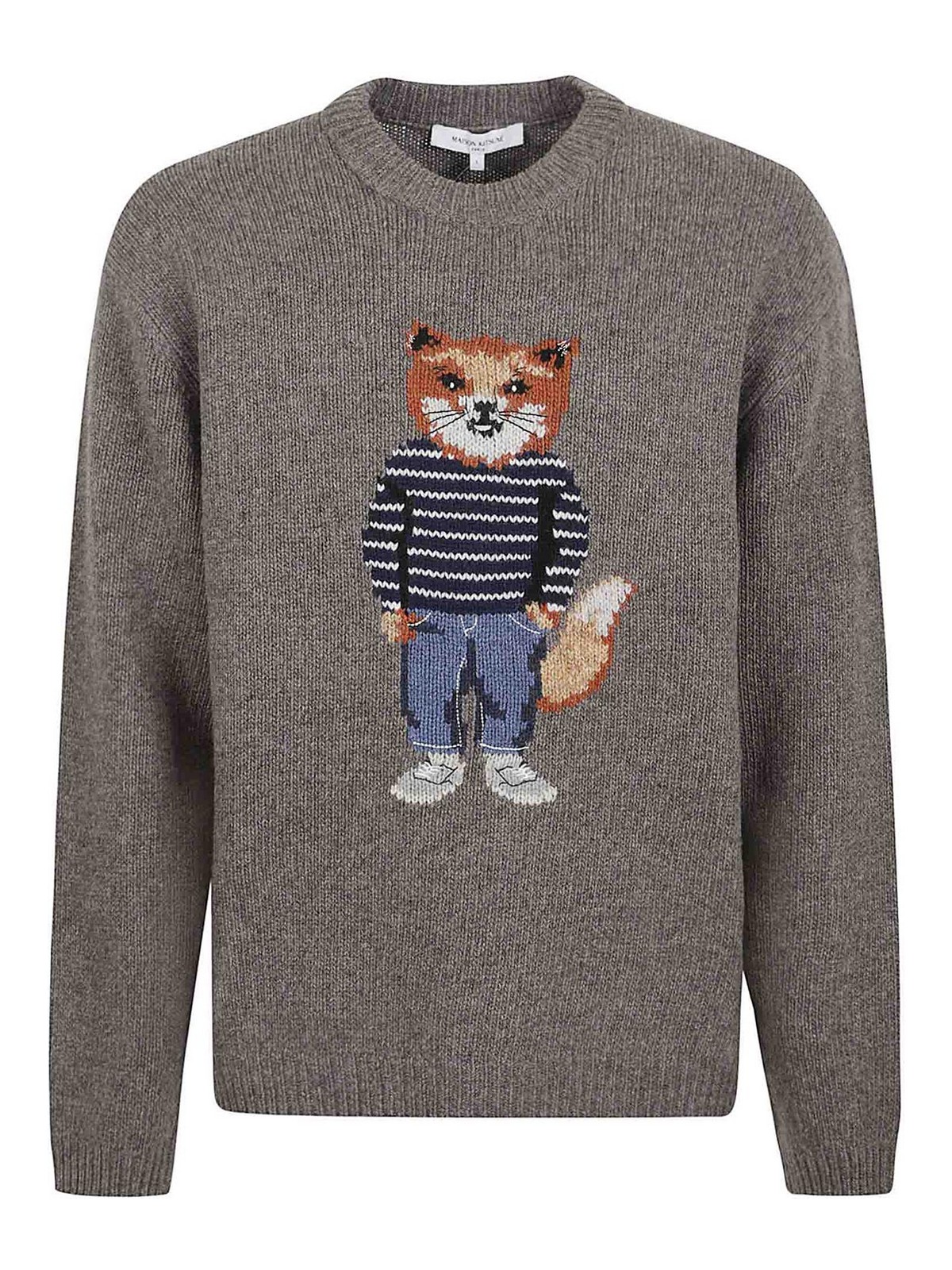 Dressed Fox Intarsia Wool Jumper
