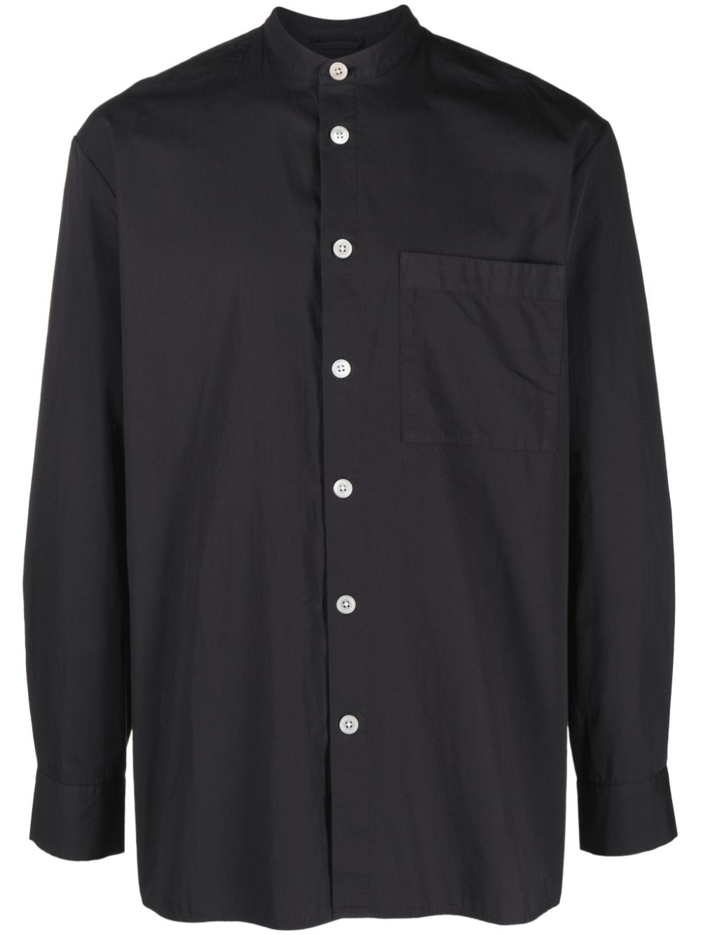 Long-sleeve organic cotton shirt - Blue