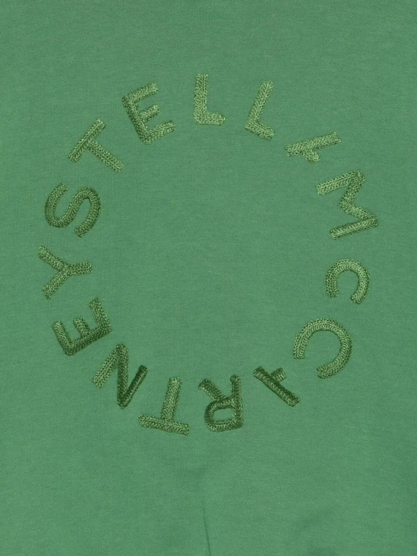 Boys Green Logo Hoodie