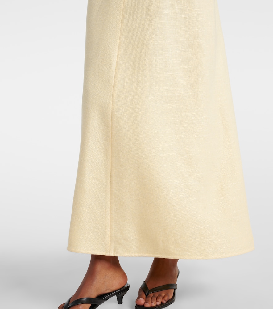 Draped maxi dress