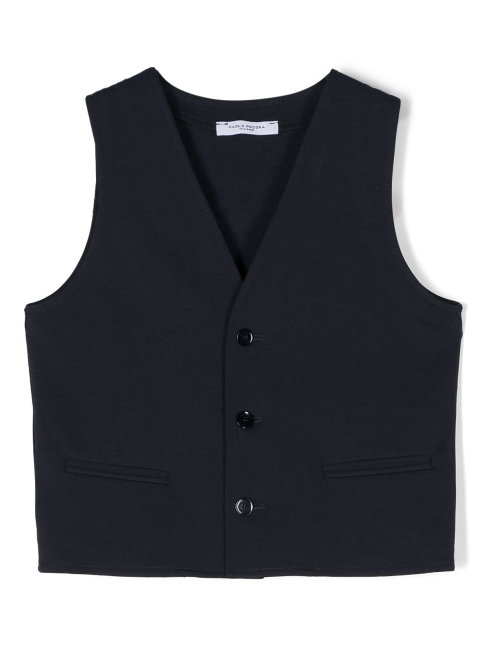 V-neck tailored waistcoat - Blue