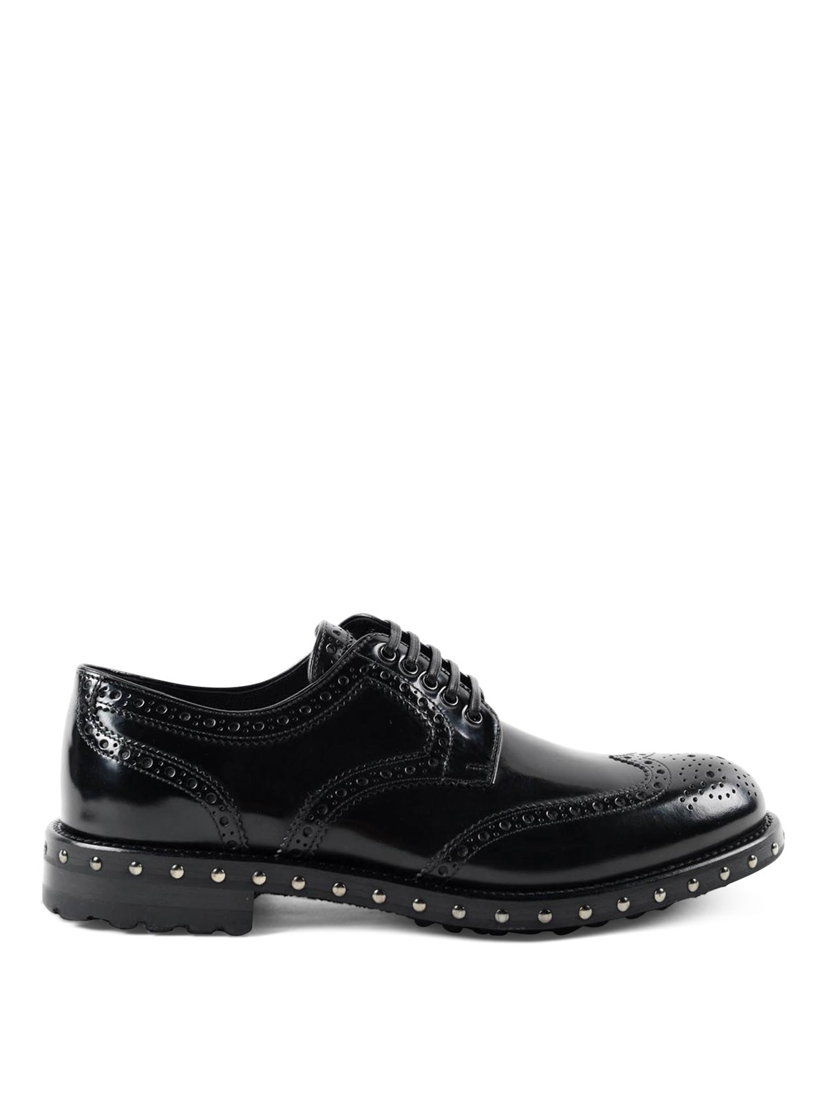 Studded sole leather brogues