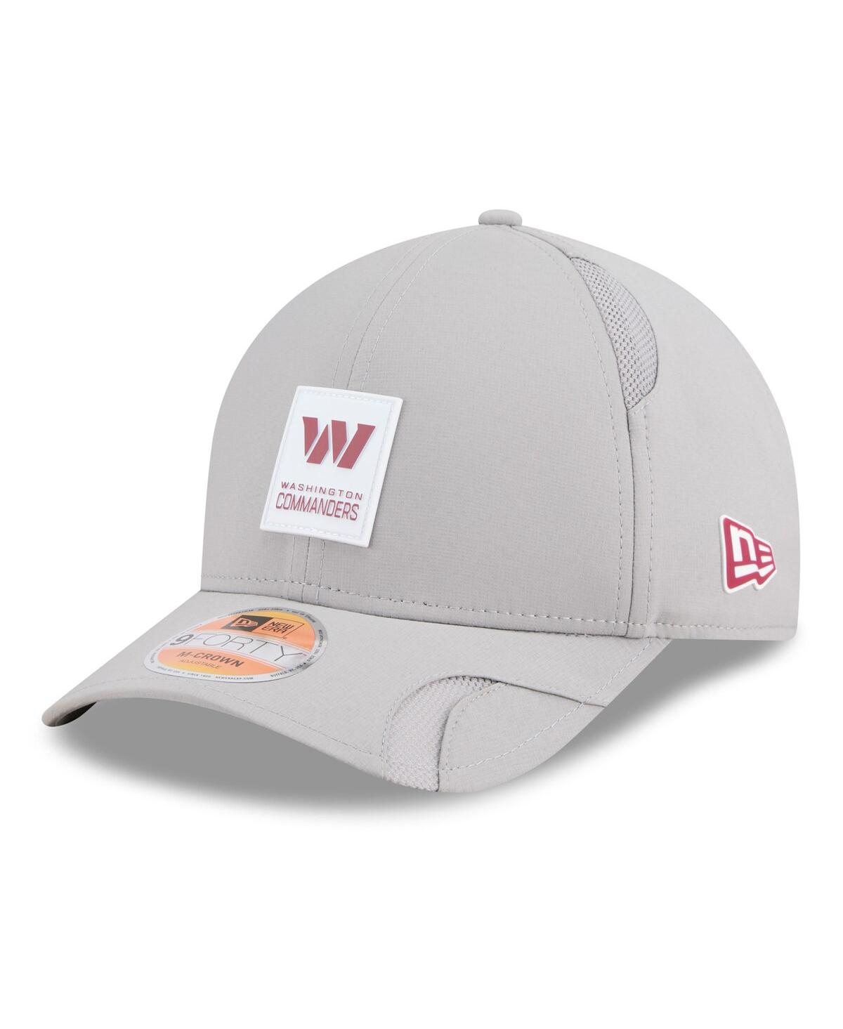 New Era | Men's Gray Washington Commanders 2025 Sideline M-Crown