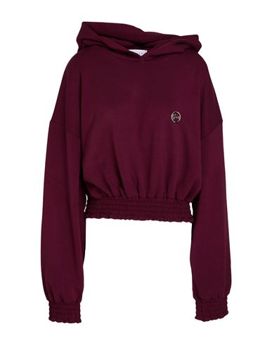 Woman Sweatshirt Burgundy Size 4 Polyester, Viscose, Elastane