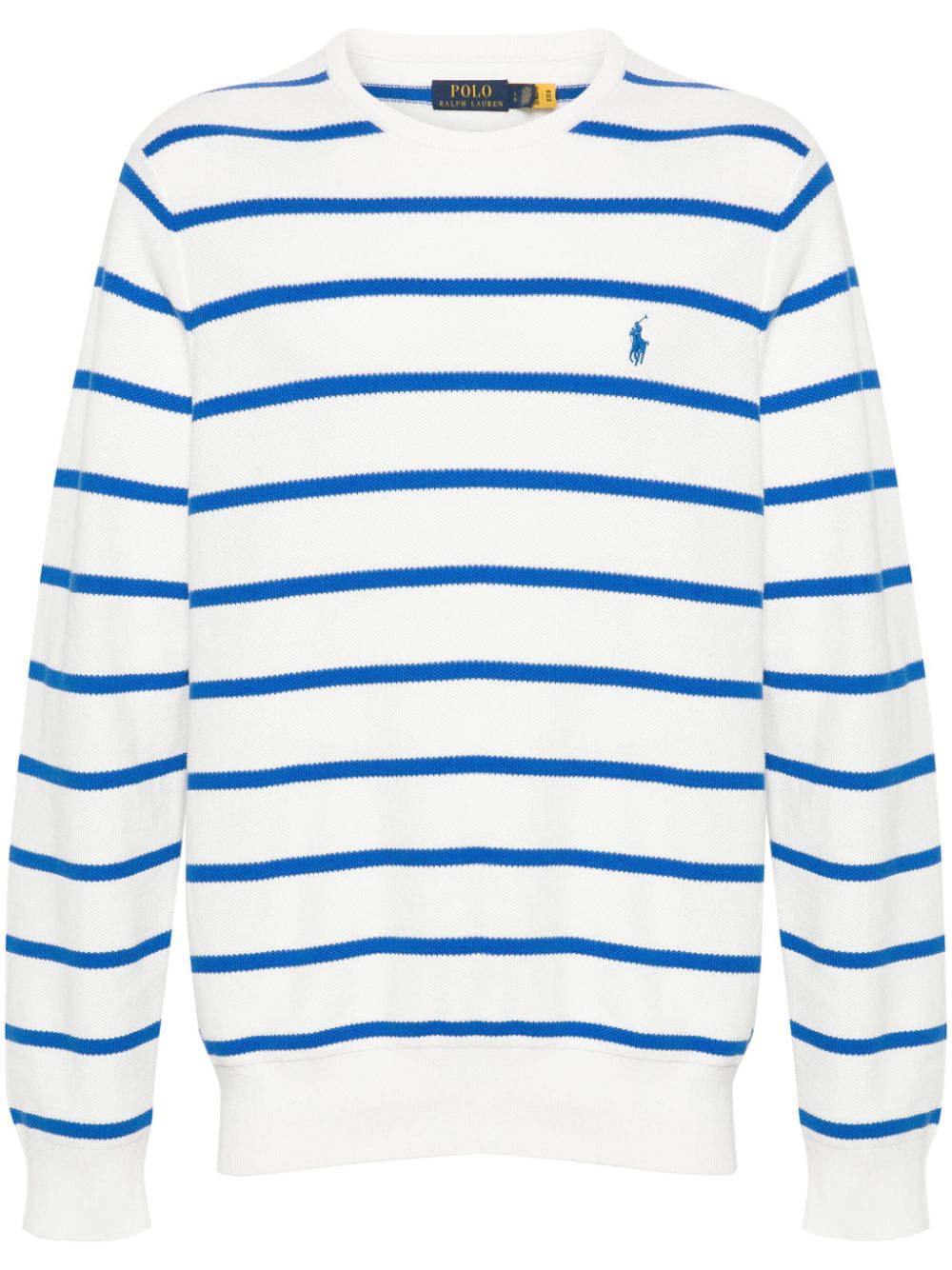 Polo Pony striped jumper - White
