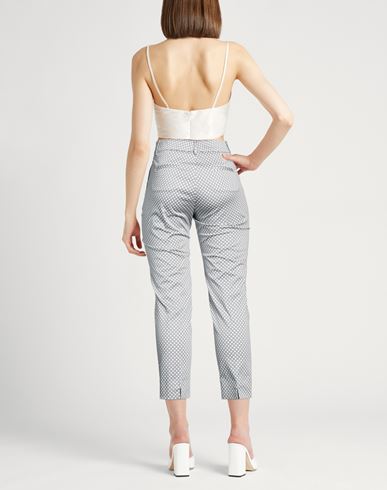 Woman Pants Grey Size 10 Cotton, Elastane