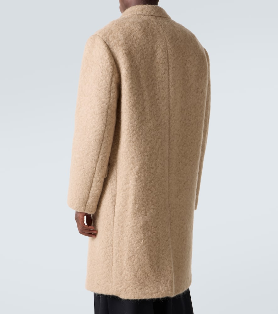 Mohair and wool coat