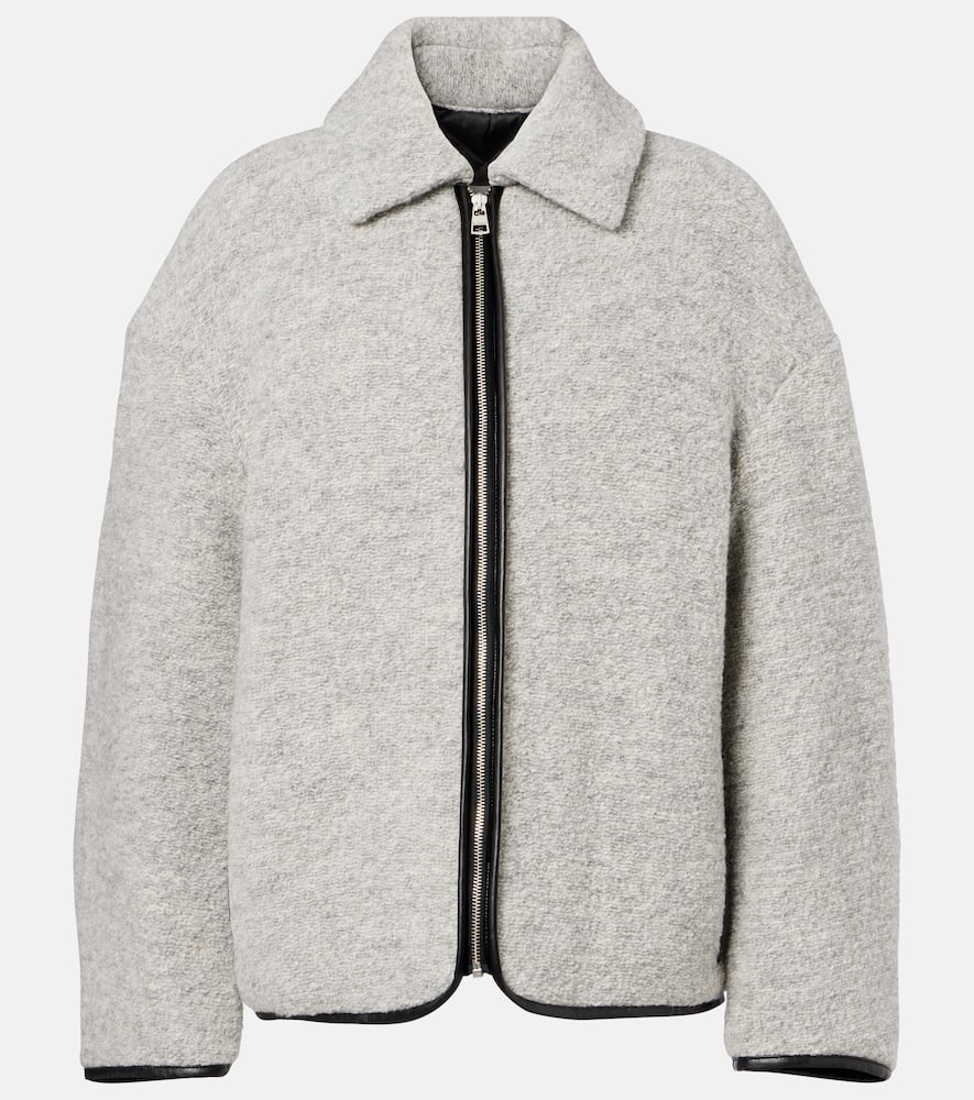 Wool and cotton-blend jacket